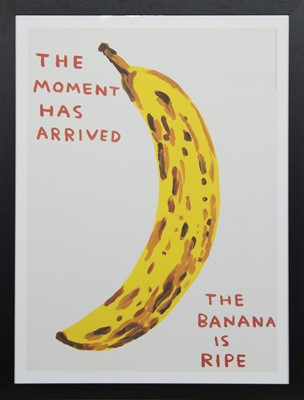 Lot 19 - THE MOMENT HAS ARRIVED, A LITHOGRAPH BY DAVID SHRIGLEY