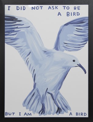 Lot 20 - I DID NOT ASK TO BE A BIRD, A LITHOGRAPH BY DAVID SHRIGLEY