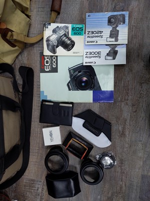 Lot 159 - A CANON CAMERA AND OTHER EQUIPMENT