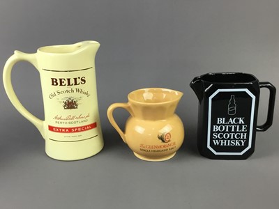 Lot 79 - A LOT OF ASSORTED WHISKY AND BEER BRANDED WATER JUGS