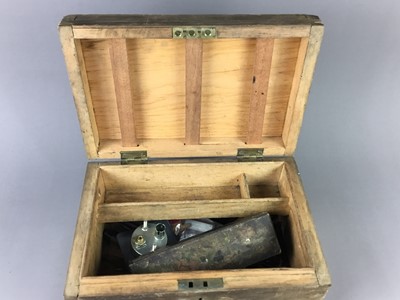 Lot 304 - A CRYSTAL RECEIVER AND HAND TOOLS