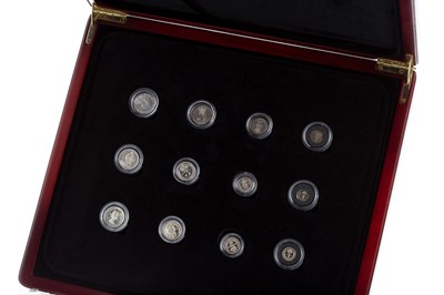 Lot 20 - THE THREE GREATEST MONARCHS MAUNDY STERLING SILVER COIN SET