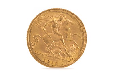 Lot 70 - A GEORGE V GOLD HALF SOVEREIGN DATED 1915