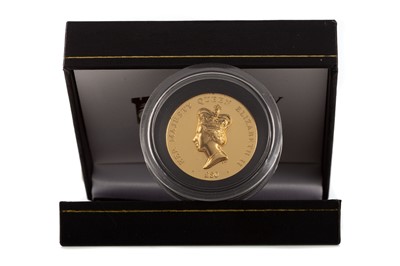 Lot 41 - THE 2012 QUEEN ELIZABETH II ASCENSION ISLAND HIGH RELIEF QUEEN'S PORTRAIT GOLD PROOF FIFTY DOLLAR COIN