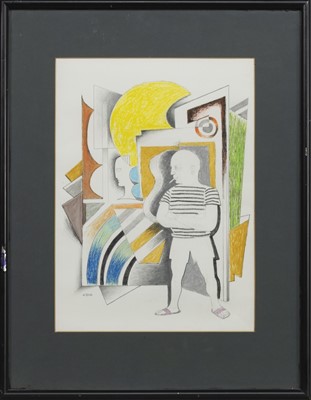 Lot 218 - HOMAGE TO PICASSO, A MIXED MEDIA BY EMILIO COIA