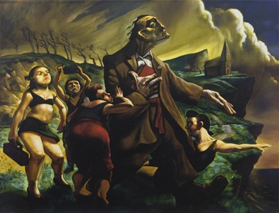 Lot 209 - SISTERS OF MERCY, A GICLEE PRINT BY PETER HOWSON