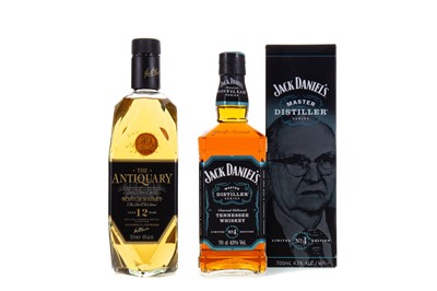 Lot 80 - JACK DANIEL'S MASTER DISTILLER SERIES NO.4 AND ANTIQUARY 12 YEAR OLD