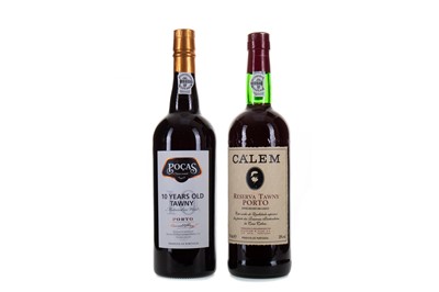 Lot 81 - CALEM RESERVA TAWNY PORT 75CL AND POCAS 10 YEAR OLD TAWNY PORT 75CL