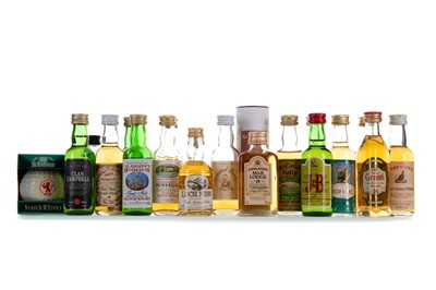 Lot 83 - 20 ASSORTED WHISKY MINIATURES - INCLUDING J. A. MITCHELL'S 12 YEAR OLD
