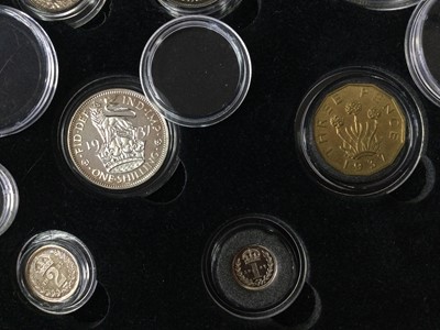 Lot 6 - THE VERY RARE 1937 KING GEORGE VI COMPLETE CORONATION YEAR PROOF GOLD AND SILVER COIN SET