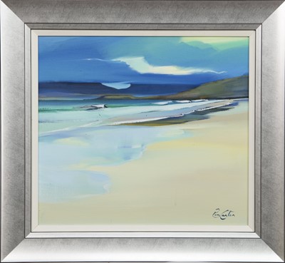 Lot 38 - LUSKENTYRE REFLECTIONS, AN OIL BY PAM CARTER
