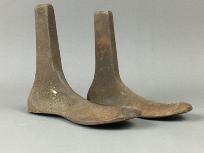 Lot 88 - A COLLECTION OF CAST METAL SHOE LASTS