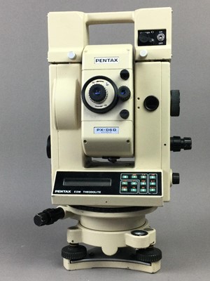 Lot 319 - A PENTAX SURVEYOR'S LEVEL ALONG WITH ANOTHER INSTRUMENT