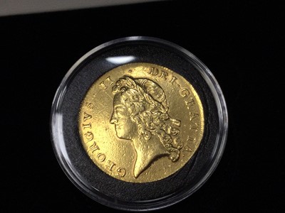Lot 40 - GEORGE II GOLD TWO GUINEA DATED 1738