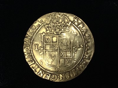Lot 41 - AN IMPRESSIVE JAMES I 1603 - 1625 HAMMERED GOLD UNITE