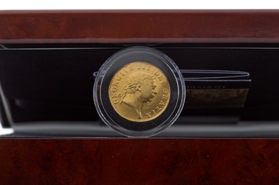 Lot 43 - A GEORGE III GOLD MILITARY GUINEA DATED 1813