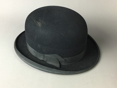 Lot 13 - A LOT OF TWO VINTAGE BOWLER HATS
