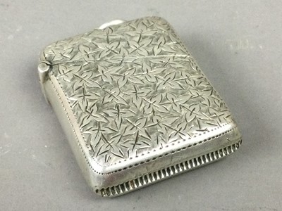 Lot 125A - A SILVER VESTA CASE ALONG WITH OTHER ITEMS