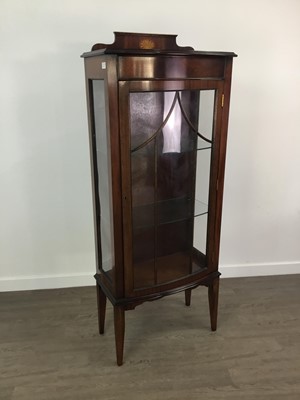 Lot 358 - A MAHOGANY DISPLAY CABINET