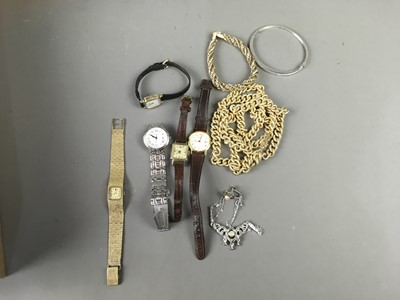 Lot 140 - A COLLECTION OF COSTUME JEWELLERY AND FASHION WATCHES