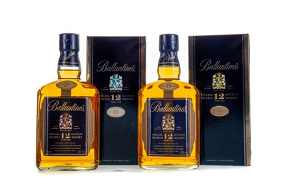 Lot 130 - 2 BOTTLES OF BALLANTINE'S 12 YEAR OLD SPECIAL RESERVE