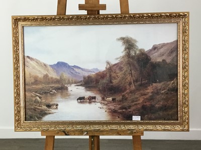 Lot 130 - A LOT OF TWO COLOUR PRINTS AND AN OIL PAINTING