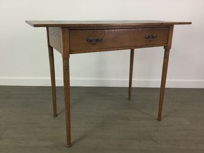 Lot 365 - AN ARTS & CRAFTS WRITING TABLE BY WILLIAM BIRCH