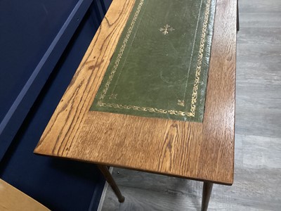 Lot 365 - AN ARTS & CRAFTS WRITING TABLE BY WILLIAM BIRCH