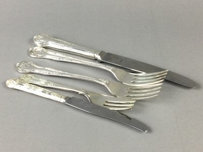 Lot 203 - A LOT OF SILVER PLATED FLATWARE