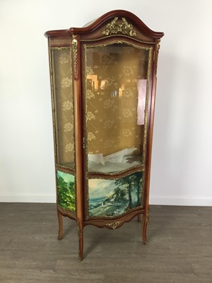 Lot 424 - A FRENCH MAHOGANY AND GILT METAL VITRINE