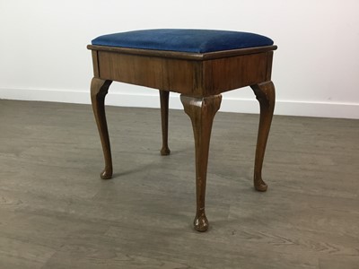 Lot 147 - A WALNUT PIANO STOOL AND ANOTHER