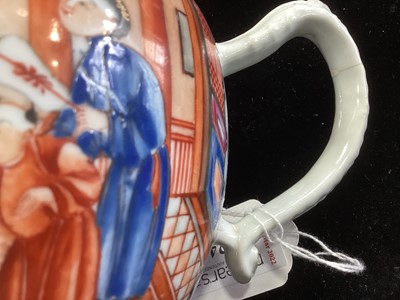 Lot 1224 - A LATE 18TH/EARLY 19TH CENTURY CHINESE FAMILLE ROSE TEAPOT, SLOP BOWL AND TEACUP