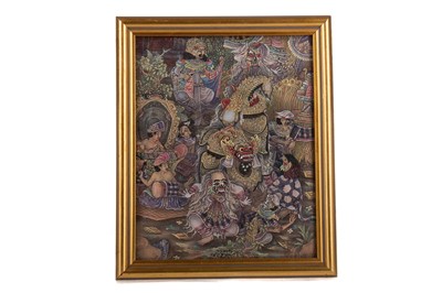 Lot 500 - AN INDO-ASIAN PAINTING OF A FESTIVAL