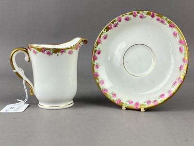 Lot 222 - A FLORAL AND GILT PART TEA SERVICE AND OTHER TEA WARE