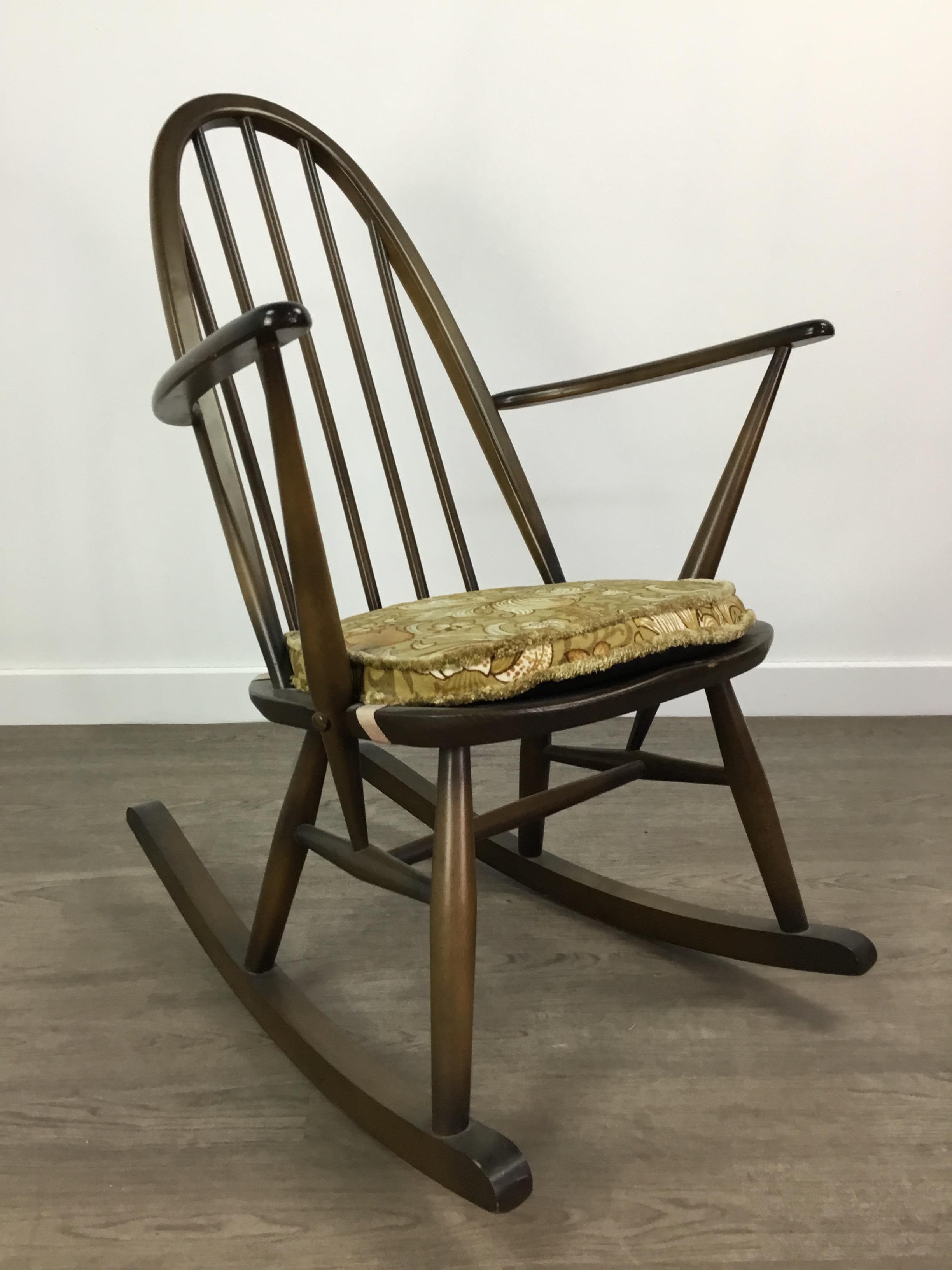 Lot 210 AN ERCOL ROCKING CHAIR