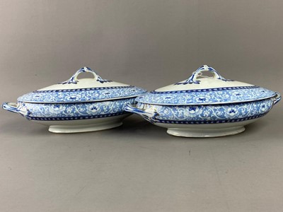 Lot 224 - A BURLINGTON BLUE AND WHITE PART DINNER SERVICE AND OTHER CERAMICS