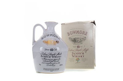 Lot 151 - BOWMORE 15 YEAR OLD GLASGOW GARDEN FESTIVAL DECANTER 75CL