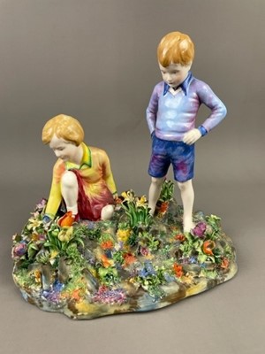 Lot 107 - T. BAILEY FOR CROWN STAFFORDSHIRE FIGURE GROUP