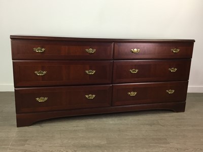 Lot 235 - A MODERN MAHOGANY EFFECT CHEST