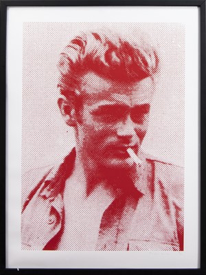 Lot 80 - JAMES DEAN, A SIGNED LIMITED EDITION SCREENPRINT BY RUSSELL YOUNG