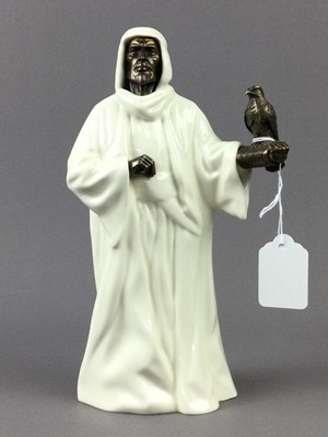 Lot 187 - A MINTON FIGURE OF 'THE SHEIKH' AND OTHER FIGURES