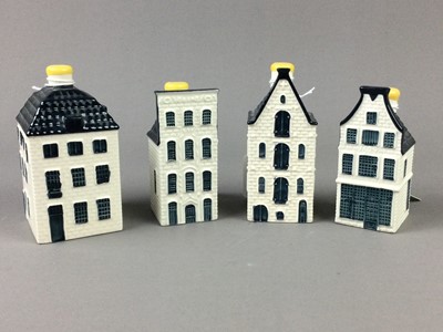 Lot 189 - A SET OF FIVE BOLS KLM WHISKY MINIATURE DECANTERS