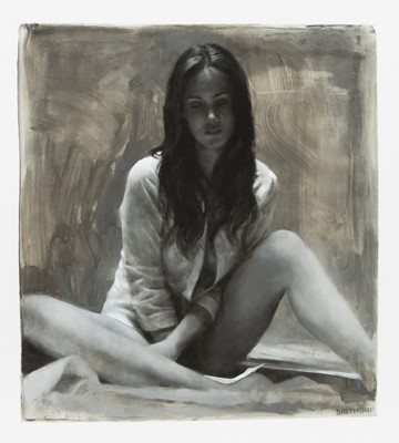 Lot 71 - THE WEIGHT OF A LETTER, AN ETCHING BY FLETCHER SIBTHORP