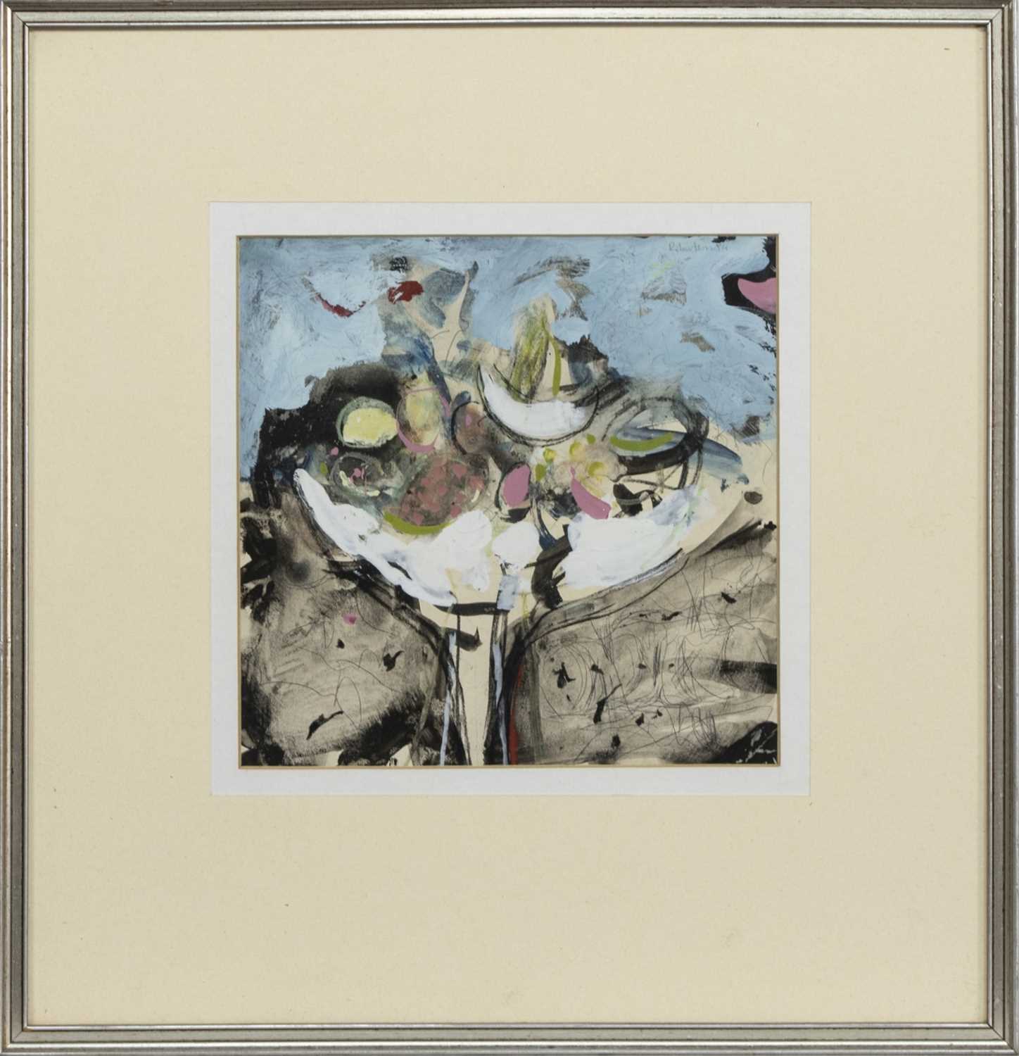 Lot 51 - CHAMPAGNE COUPE, A MIXED MEDIA BY JAMES DOWNIE ROBERTSON