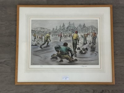 Lot 131 - A LIMITED EDITION  COLOURED ETCHING SIGNED HENRY WILKINSON
