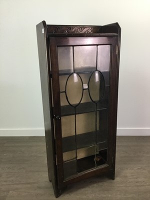 Lot 243 - A SMALL SIDE CABINET AND A MAHOGANY COAL DEPOT