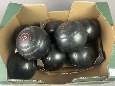 Lot 176 - TWO SETS OF LAWN BOWLS