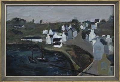 Lot 318 - AN UNTITLED OIL BY GEORGE WRIGHT HALL