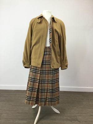 Lot 162 - A BURBERRYS COAT AND SKIRT