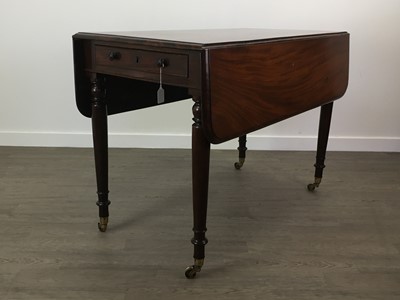 Lot 296 - A MID 19TH CENTURY MAHOGANY PEMBROKE TABLE